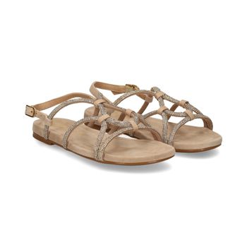 Unisa Sandalias Planas Mujer - Beige Talla 40