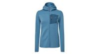 vellon con capucha lumiko azul para mujer de mountain equipment
