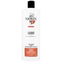 nioxin 3d care system system 4 step 1 color safe cleanser shampoo for colored hair with progressed thinning 1000ml