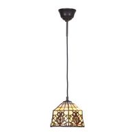 colgante con cable tiffany serie hexa d-20cm