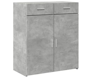 Vidaxl aparador de madera contrachapada gris hormigón 80x42,5x93 cm