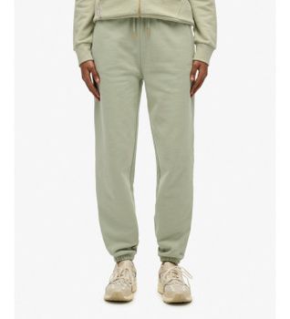 Superdry para mujer. W7011266A Pantalón Jogger Essential verde (M), Casual, Algodón