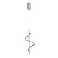 lampara de techo likma-13520 gris metal 16x50-100x16 cm