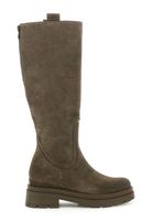 botas altas de ante taupe 38