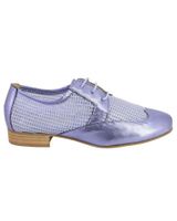 de salonissimos taty-25 zapatos con cordones de mujer piel azul