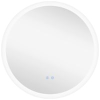 espejo de bano 70x70x3 cm plata
