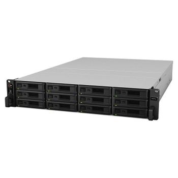 Servidor NAS rack Synology 12 bahías Xeon D-1541 8GB DDR4 2U expansión PCIe
