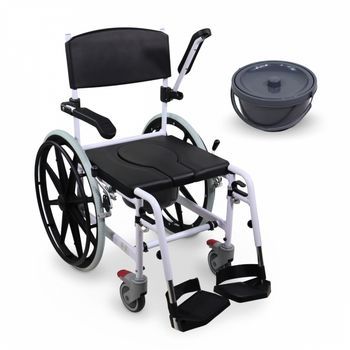 Silla De Ducha Baño Con Ruedas Mobiclinic Con Orinal Automotriz Altura Ajustable Para Ducha Calígula