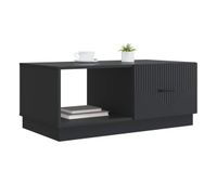 mesa de cafe - mesa de centro - mesa baja negro 90 x 50 x 37 cm madera de ingenieria