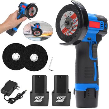 Amoladora angular de 12V recargable para pulir y rectificar, microamoladora eléctrica inalámbrica, máquina pulidora, herramientas eléctricas