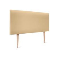 cabecero de polipiel liso 90x105cm con patas camas 8090 - vainilla