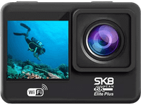 camara deportiva - sk8 cam 6k elite plus 6k 70 min autonomia wifi sensor sony 576 hasta 40m de profundidad foto 12 mp negro