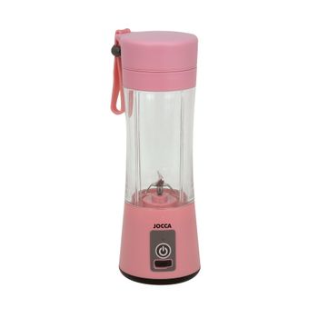 Batidora portátil Jocca recargable por USB, con capacidad de 380ml,  4 cuchillas de acero inoxidable y potencia de 40W. Original, pequeña. ligera, multiusos y fácil de transportar. Disponible en