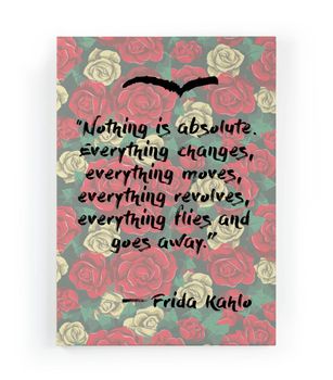 Lienzo 60x40 impresión frases Frida