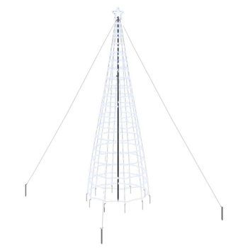 Árbol De Navidad Led Con Estacas De Tierra Frío 400 Cm Hierro Vidaxl