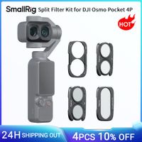 kit de filtros divididos smallrig para dji osmo pocket 4p con cpl  difusor negro 14  base de filtro vnd1-5 con revestimientos multicapa de vidrio