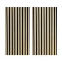 pack 2 paneles acusticos decorativos 120x60 cm roble nordish y negro