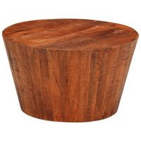 mesa de centro de madera maciza de mango rugosa o 52x30 cm vidaxl