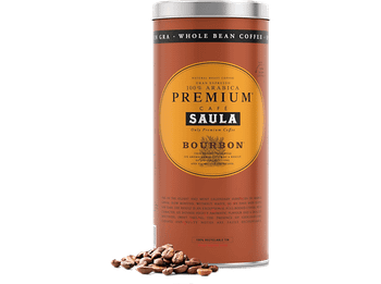 Café en grano - Saula Premium Bourbon, Arábica, Frutos secos, 500 g