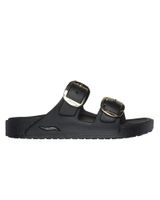 de skechers sandalias planas skechers 111592 con hebillas en negro