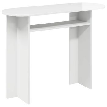 Mesa Consola Brillante 100 X 39,5 X 75 Cm Madera De Ingeniería Vidaxl