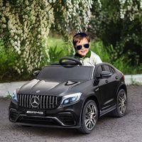 coche electrico infantil licencia de mercedes con luces negro homcom