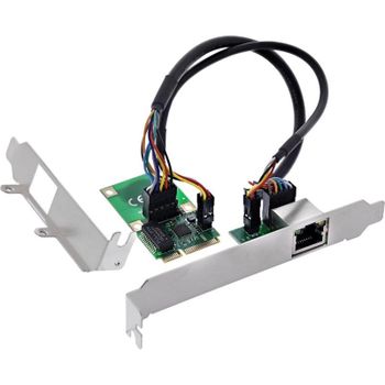 Tarjeta de Red InLine 76622V PCI Express Mini Card 1000 Mbit/s RJ45