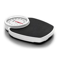 bascula de bano mecanica max 160 kg 435 x 318 x 7 cm blanco y negro