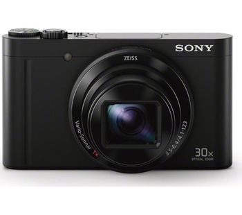 SONY Cyber-shot DSC-WX500B Superzoom Compact Camera - Black, Black