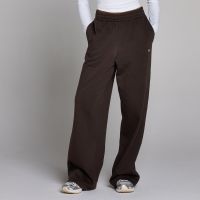 pantalon de chandal basico de pierna recta para mujer de mp - chocolate - xs