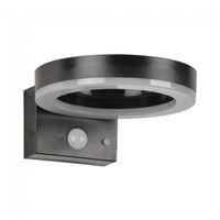 aplique led solar con sensor de movimiento halo 4w