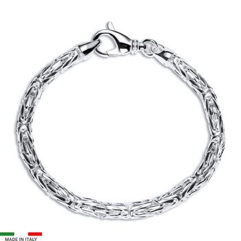 Pulsera bizantina de plata 925 5mm