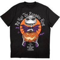 nightmare before christmas camiseta manga larga all hail the pumpkin king para mujer