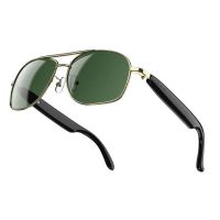 blackview gafas inteligentes con altavoces llamadas ip54 uv doradas
