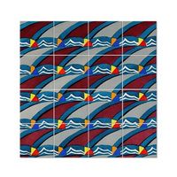 legendarte - panel decorativo multiple kunstgewerbliche schmuckformen fur die flache pl 41 - christian stoll cm 200x200 16 paneles