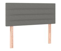 vidaxl cabecero de tela gris oscuro 100x5x7888 cm