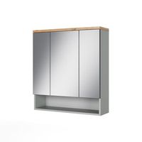 armario con espejo para bano eden 70 x 775 cm con 3 puertas con espejo vicco