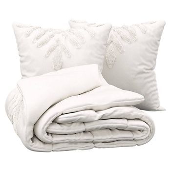 Juego De Cama Inuit Dreams Coton Blanco Marfil 240x220cm