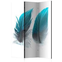 biombo - blue feathers 135x172 cm