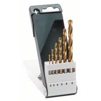 accesorios bosch - 6 brocas de tierra hss -tin 118