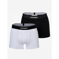 dsquared boxer dcx210070 - twin 2pack trunk-010 blackwhite para hombre