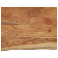estante pared rectangular madera acacia borde vivo 50x40x38 cm