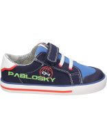 zapatillas barefoot pablosky 980220 negro y azul 26