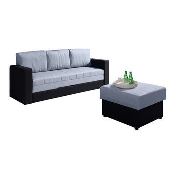 Conjunto De Muebles Tapizado Providence B120, Función De Descanso, Gris, Tapiz