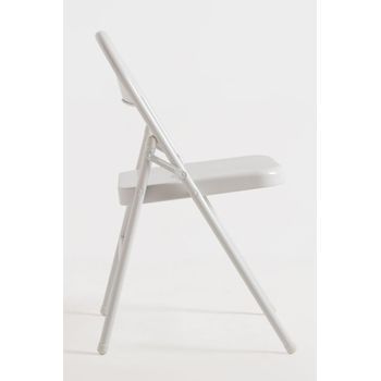 Pack 6 Sillas Plegables Para Eventos Niza De Acero Reforzado 76*41*40 Cm - Blanco