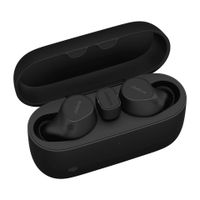 jabra evolve2 buds auriculares bluetooth intraaurales inalambricos cancelacion activa de ruido tecnologia de voz multisensor y base de carga inalambrica certificados para ms teams negro