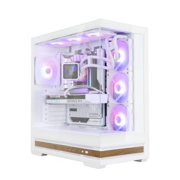 Caja Zalman P40 Namu Atx 4xvent 120mm Argb 2xusb 3.0 Blanco Sin Fuente
