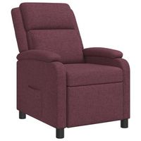 recliner morado tela vidaxl