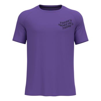 Odlo Essential Print Camiseta De Running Hombres-Lila