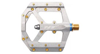 Par de pedales planos ht components me03t evo  plata